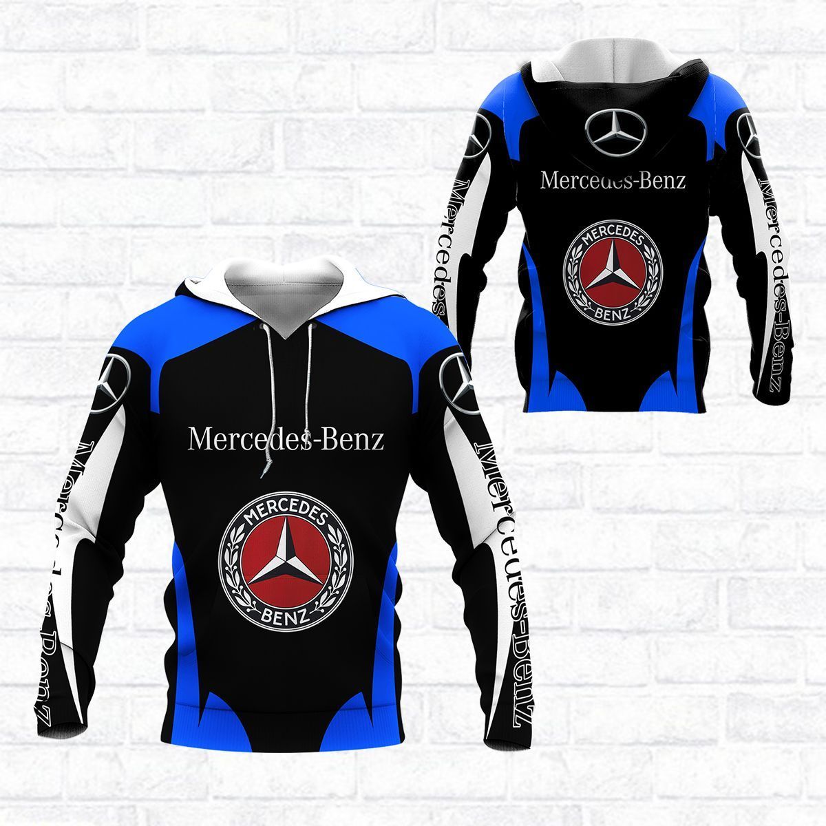 3D All Over Printed Mercedes Benz  Shirts Ver 1 (Blue)