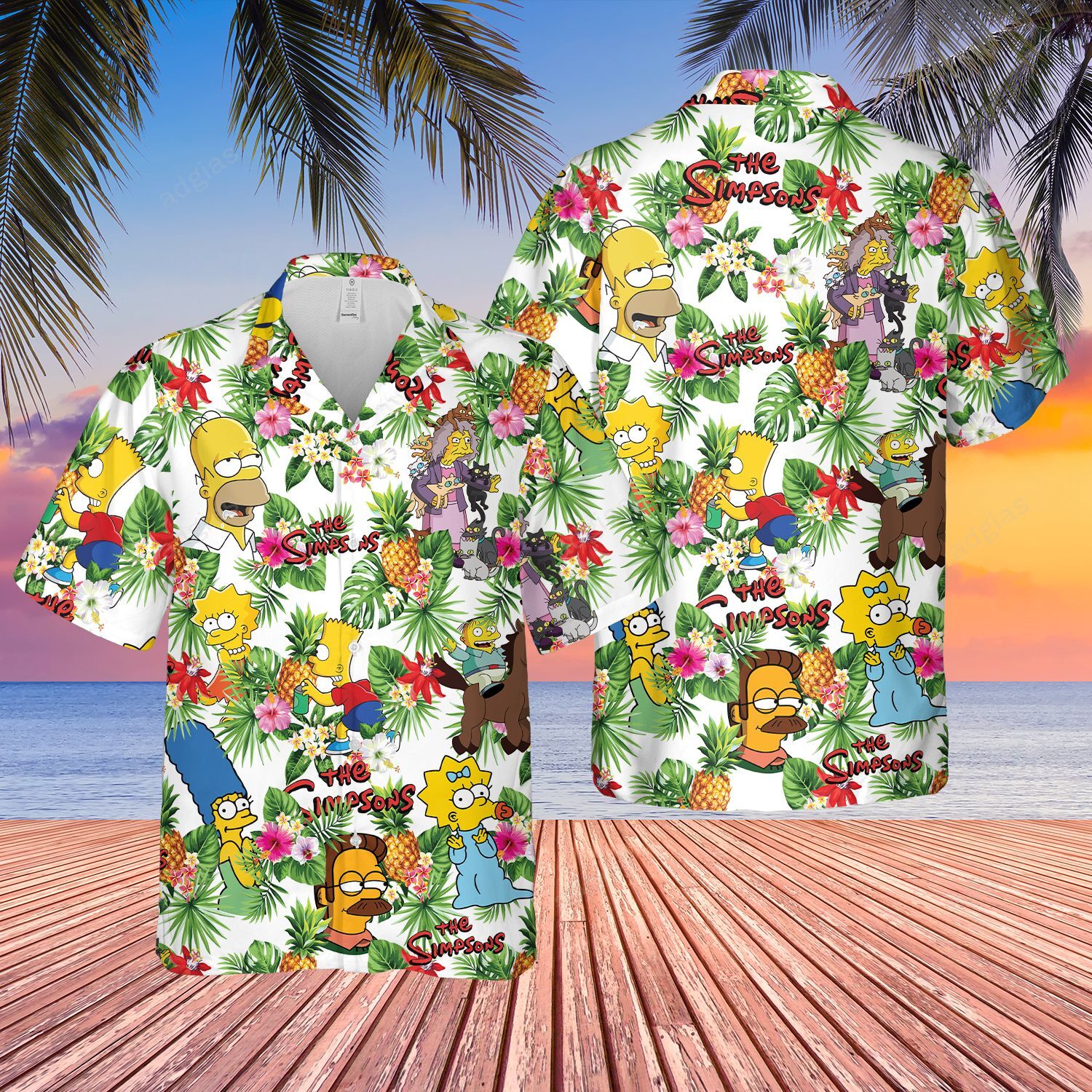 Tss Characters Summer Beach Hawaii Shirt Ha92544