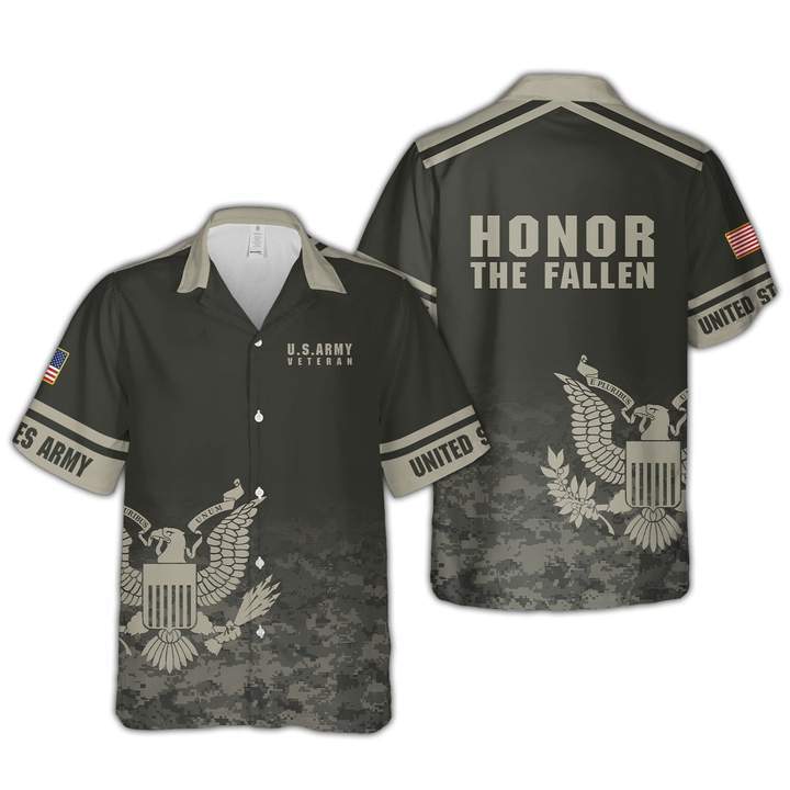 U.S Army Veteran Fallen Eagle Hawaiian Shirt – For Men And Women