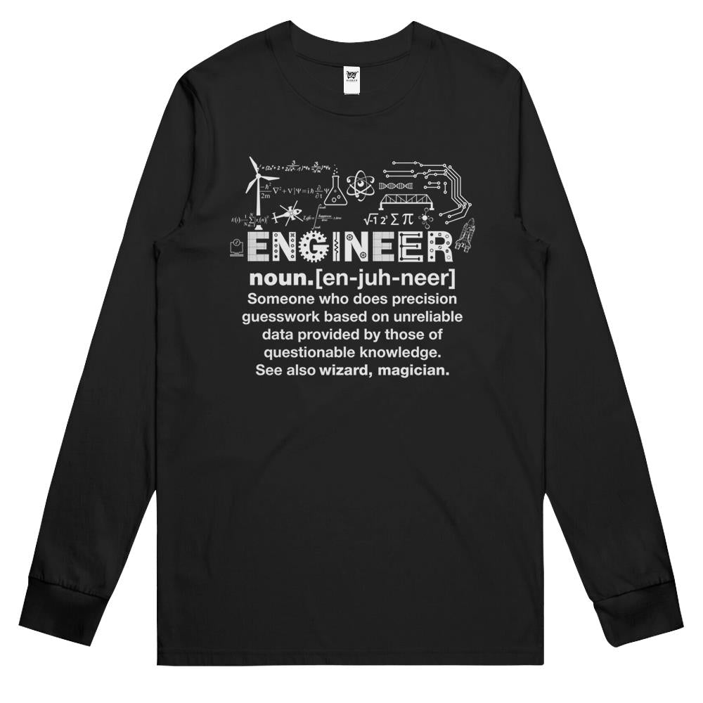 Engineer Humor Definition Long Sleeve T Shirts