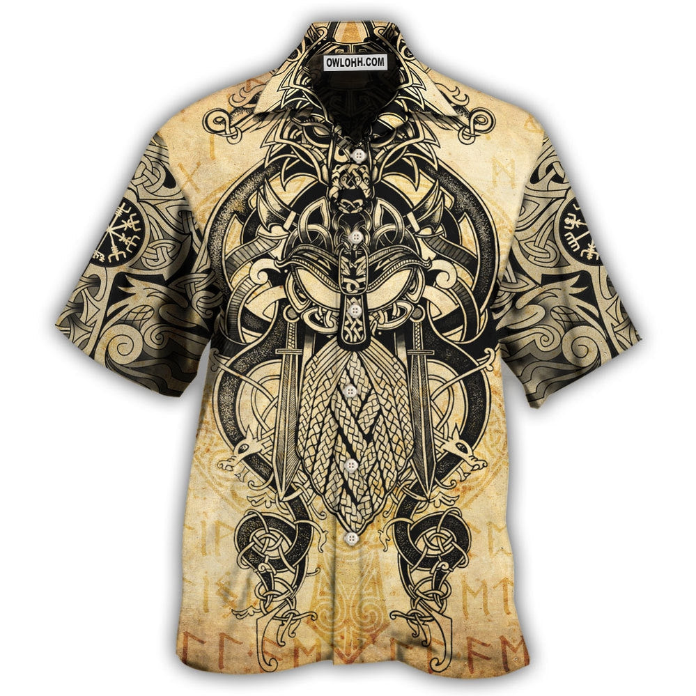 Viking Warrior Blood Pattern Cool Style – Hawaiian Shirt – Owl Ohh