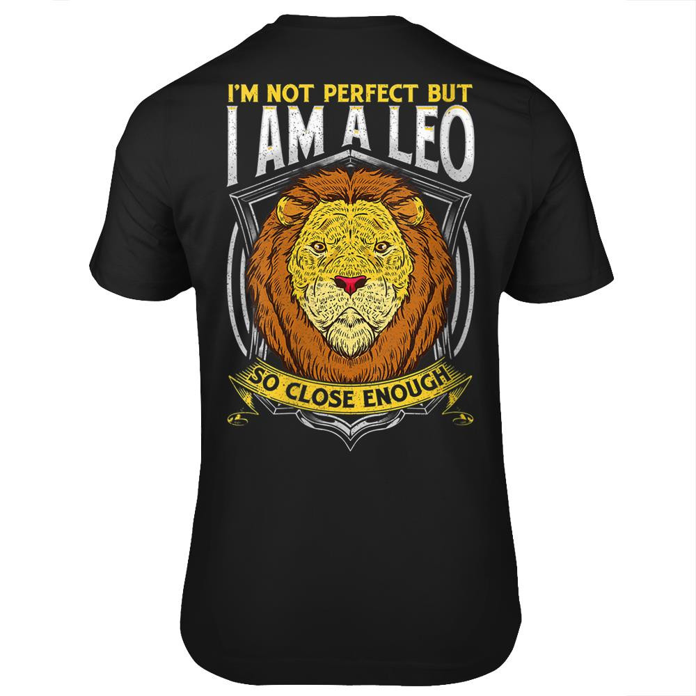 Womens Leo Lion August Zodiac Women Men Hippie Grandma Horoscope V-Neck T-Shirt Print On Back