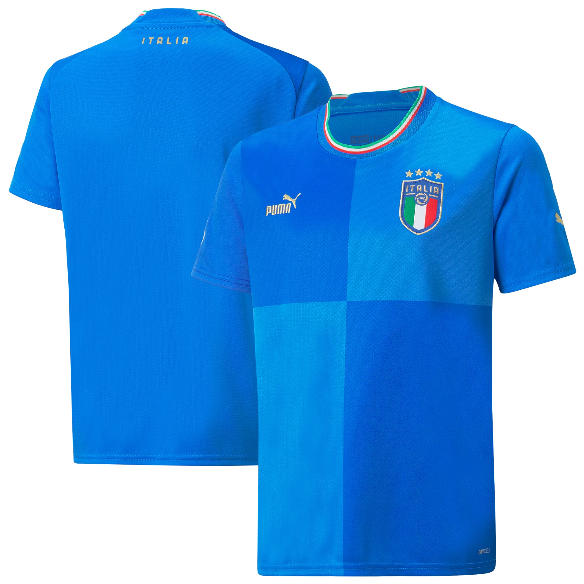 Italy National Team Youth 2022/23 Home Replica Blank Jersey – Blue