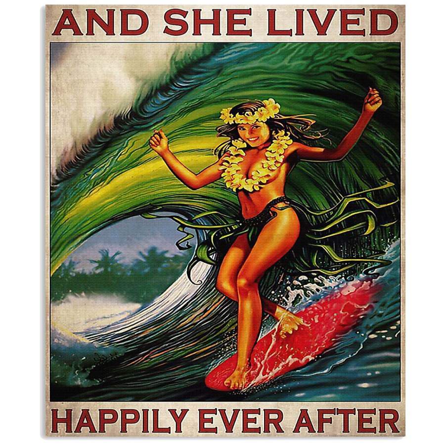 MP0411 – Surfing – And she lived happily after ever – Poster