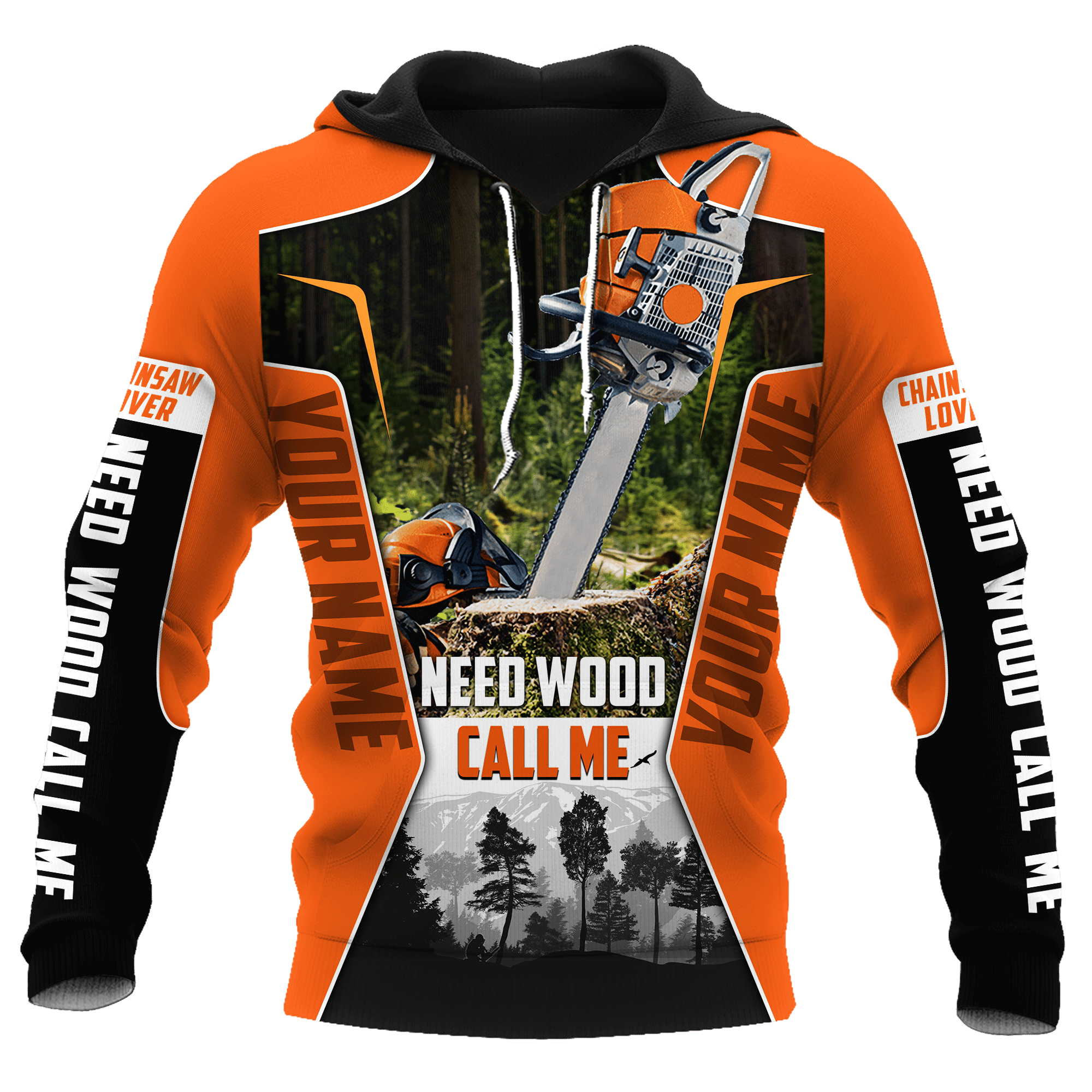 USATOPDEAL.COM – 3D Chainsaw Logger Custom Name Unisex Shirts Pi16102002