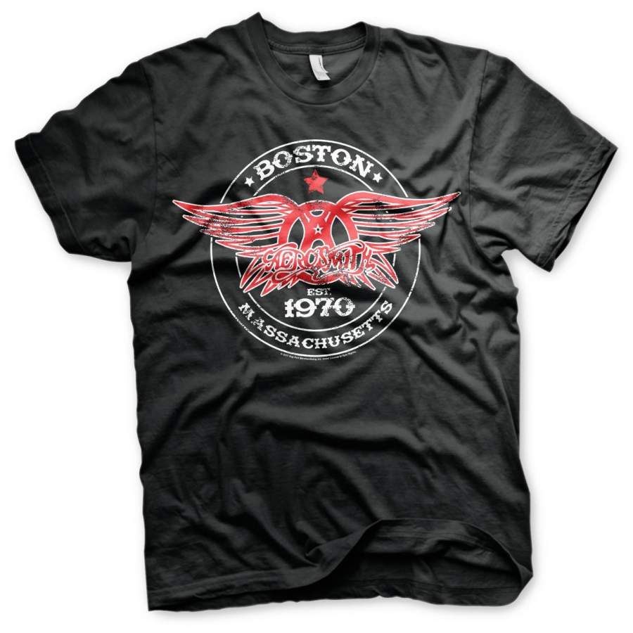 Aerosmith – Est. 1970. Boston T-Shirt