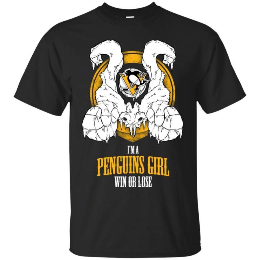 Pittsburgh Penguins Girl Win Or Lose T Shirts