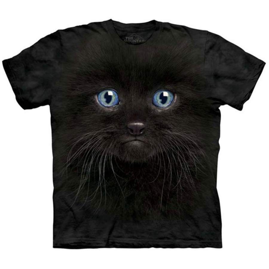 Black Kitten Face T-shirt