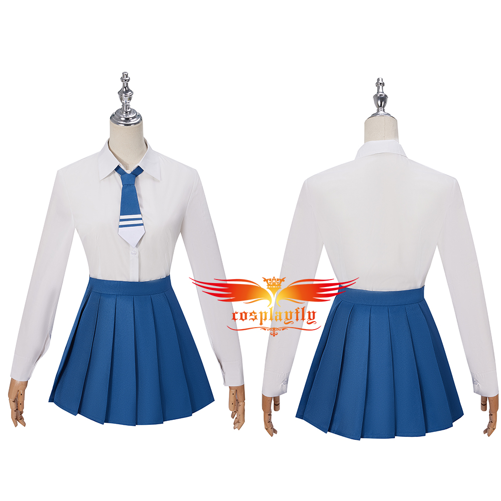 Anime Mieruko-chan Yotsuya Miko Cosplay Costumes Adult Women JK Uniform for Girl Jacket Blouse Pleated Skirt Bow-Ties Halloween alx