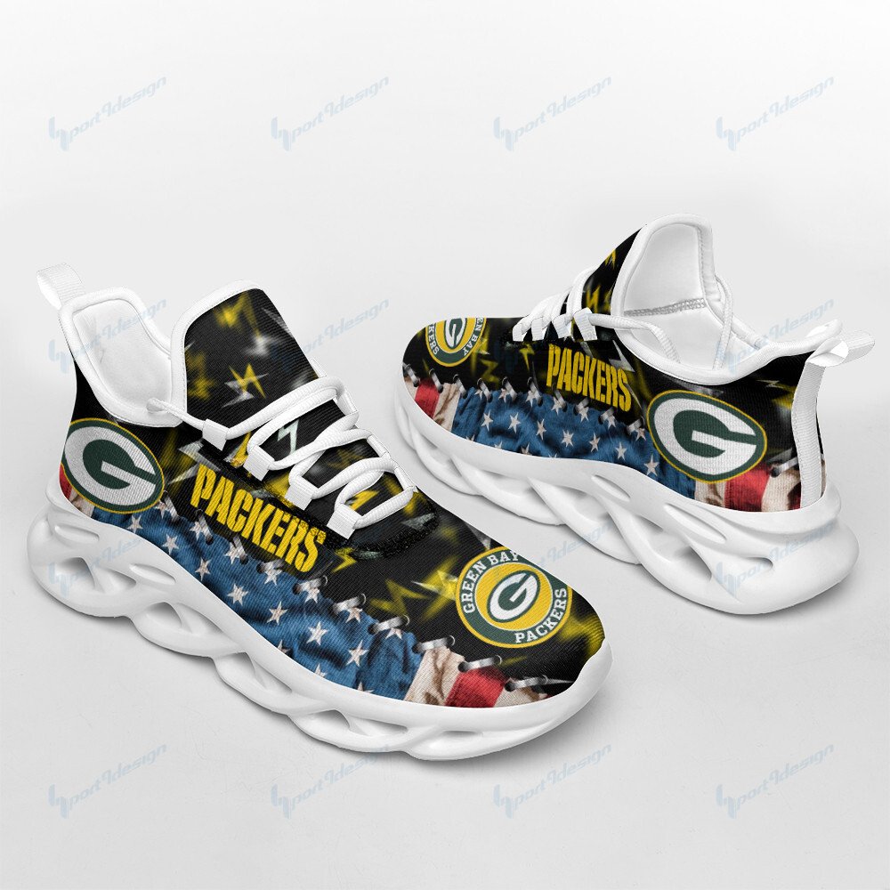 Green Bay Packers Yezy Running Sneakers Bb909