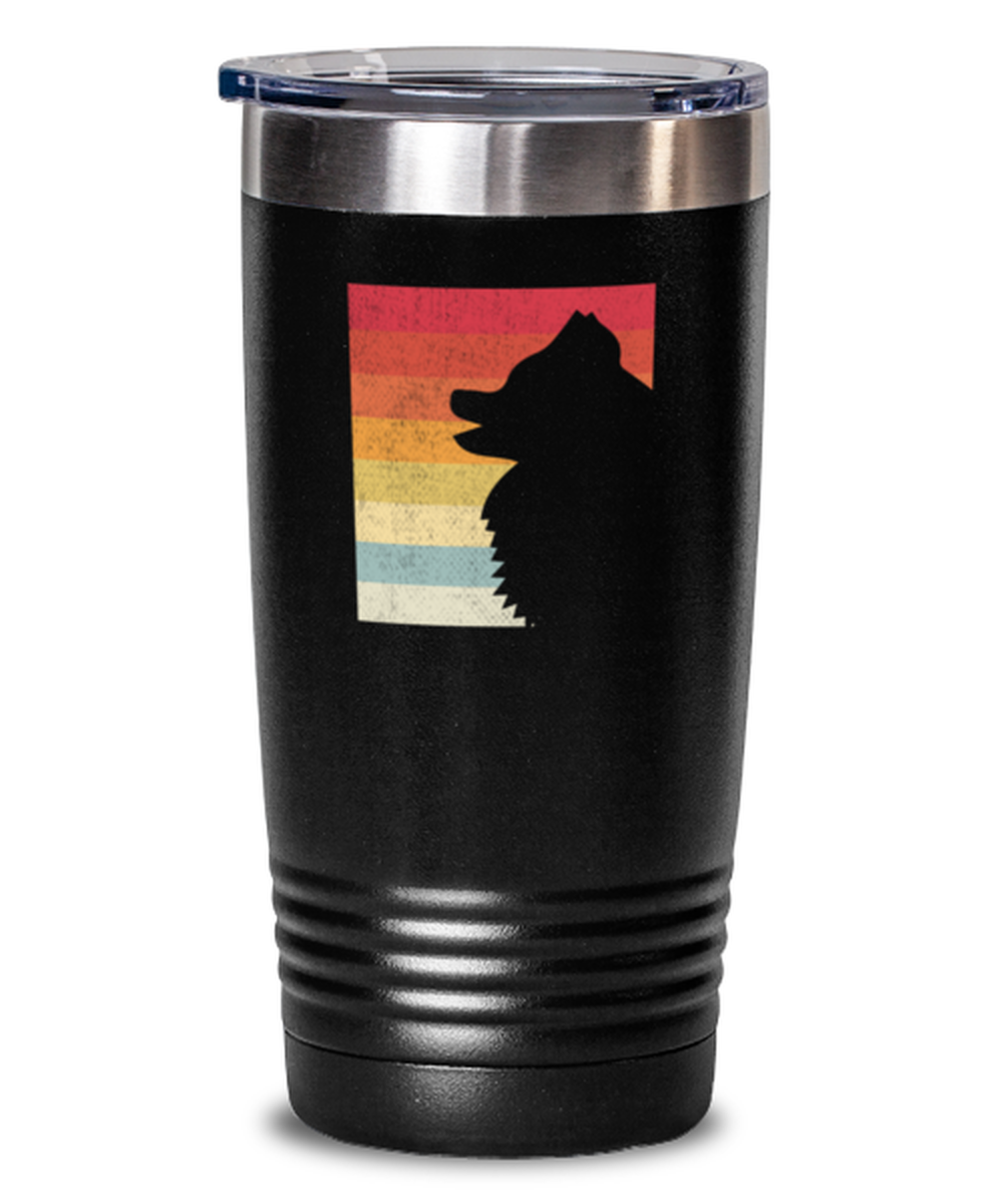 20 Oz Tumbler Stainless Steel Insulated  Funny Pomeranian Dog Pet Lover