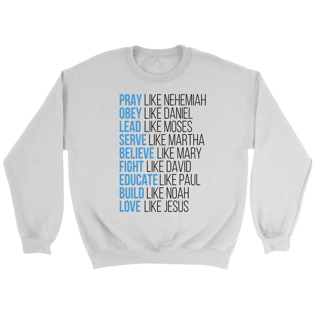 Pray Like Nehemiah Obey Like Daniel Sweatshirt, Christian Apparel Sweatshirts