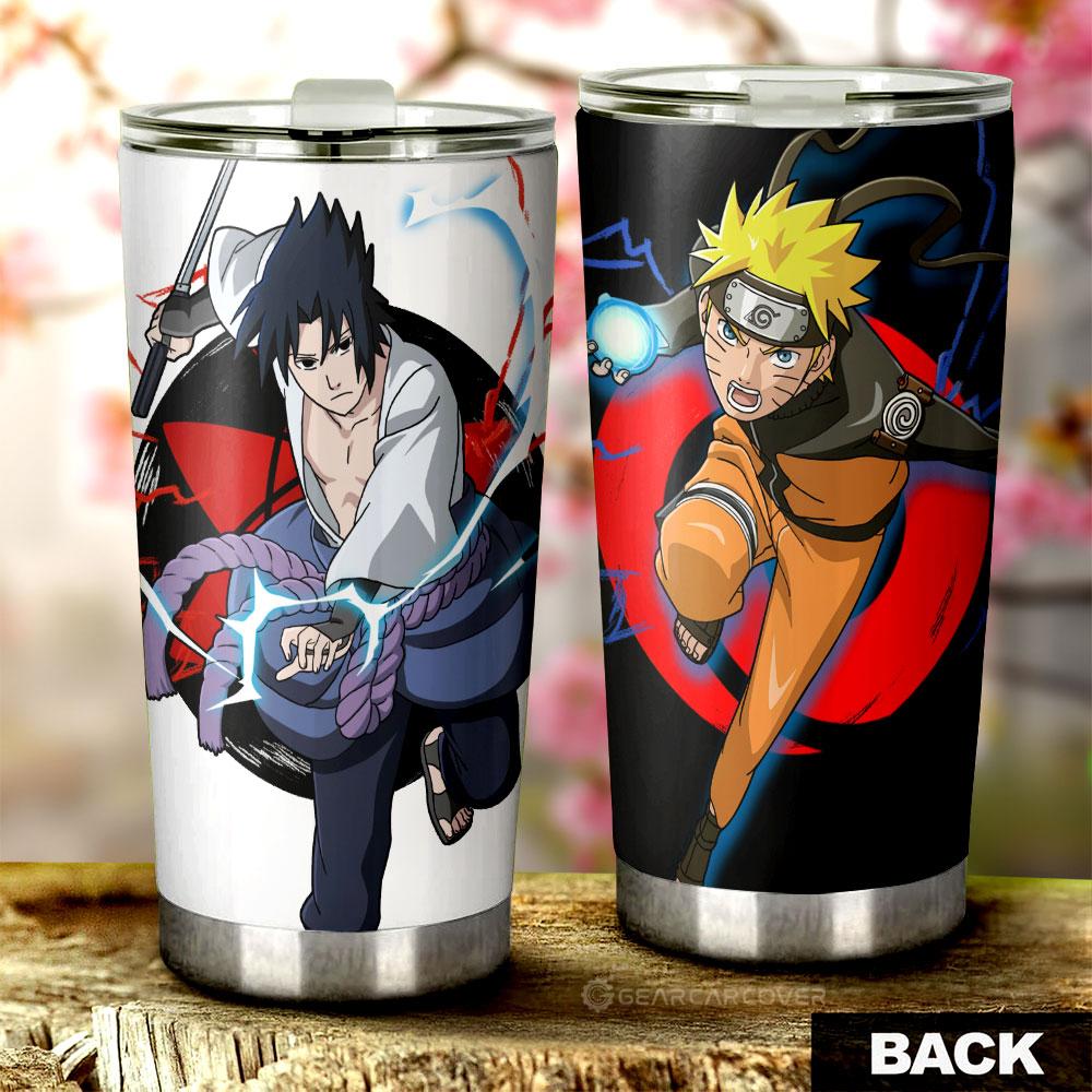 Sasuke And Naruto Tumbler Cup Custom Gifts For Naruto Anime Fans