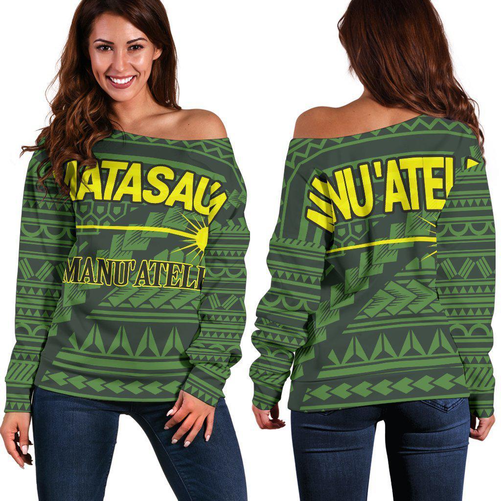 American Samoa Polynesian Matasaua Flag shoulder sweater