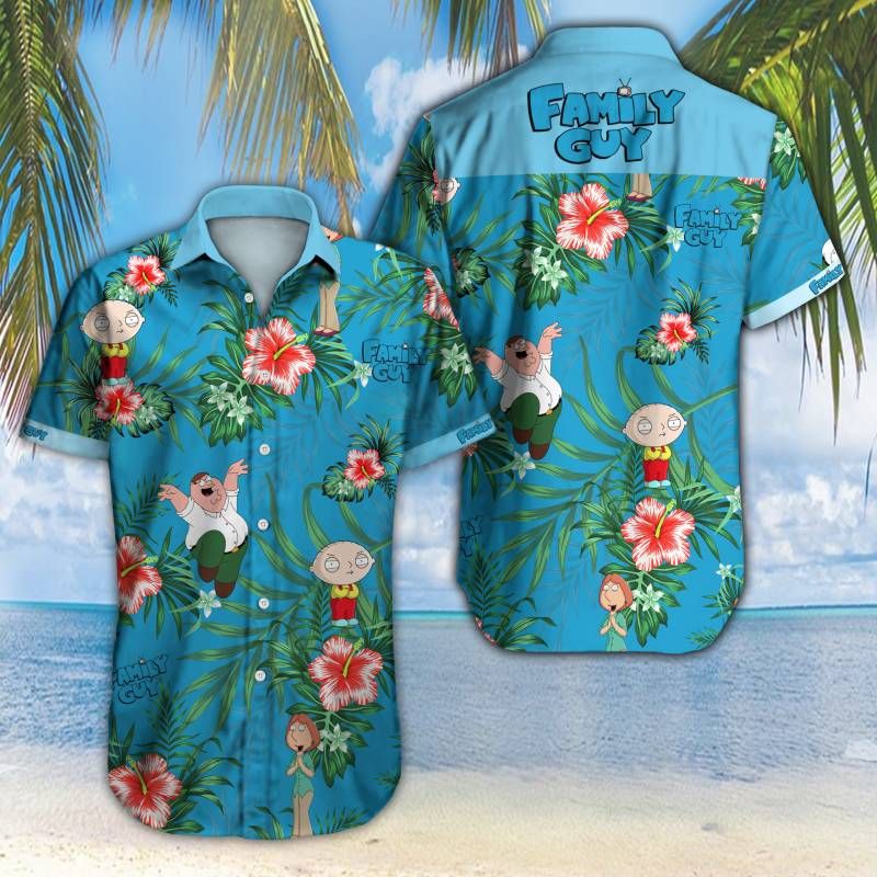 Family Guy Hawaii Graphic Print Short Sleeve Hawaii Casual Shirt Ha105658