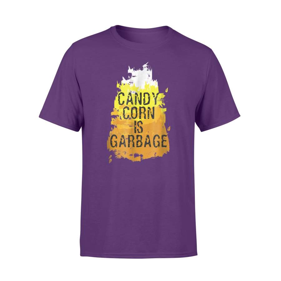 Candy Corn Is Garbage Funny Halloween T-Shirt