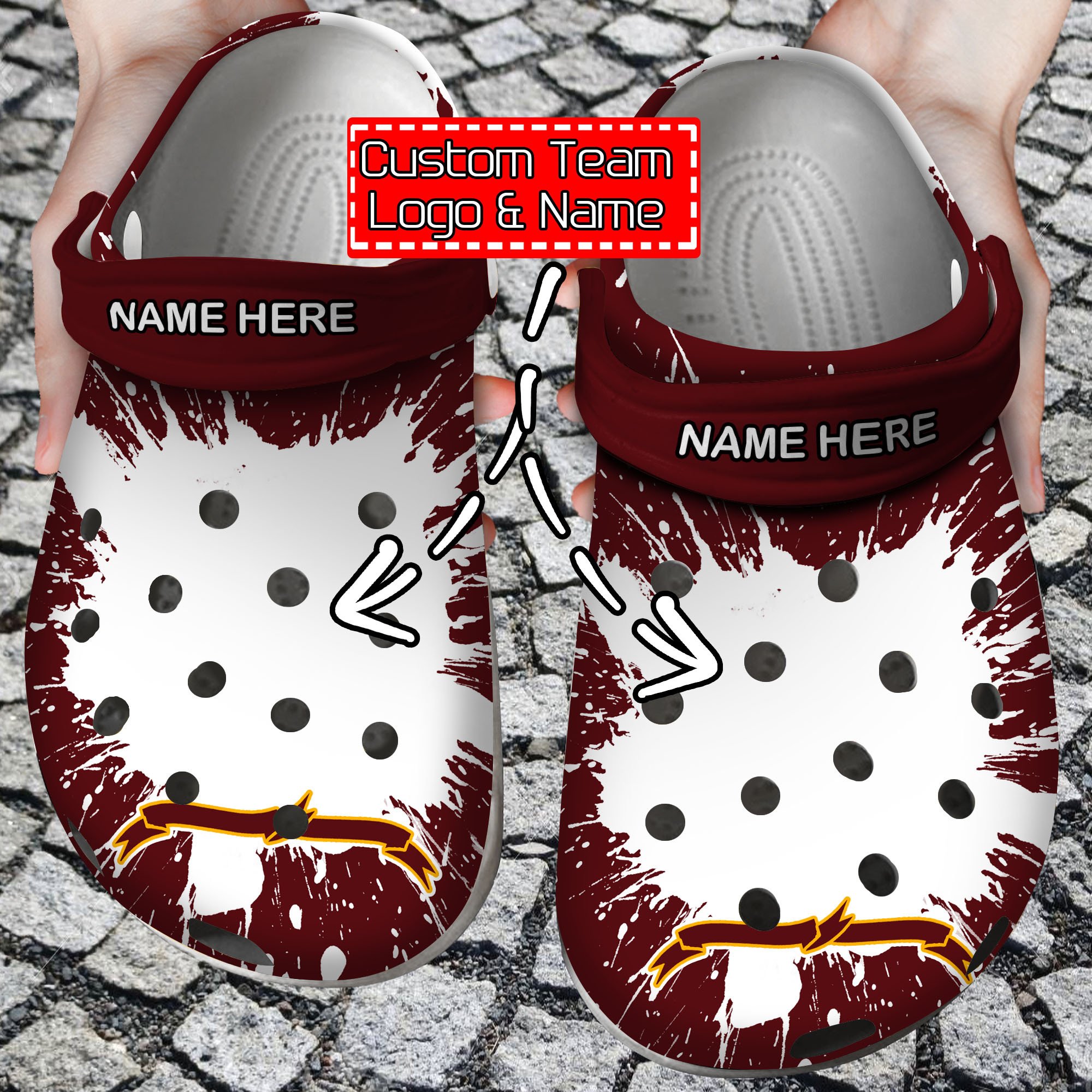 Personalized Name & Logo Team Crocss Style Clog Shoes For Men Women Kids