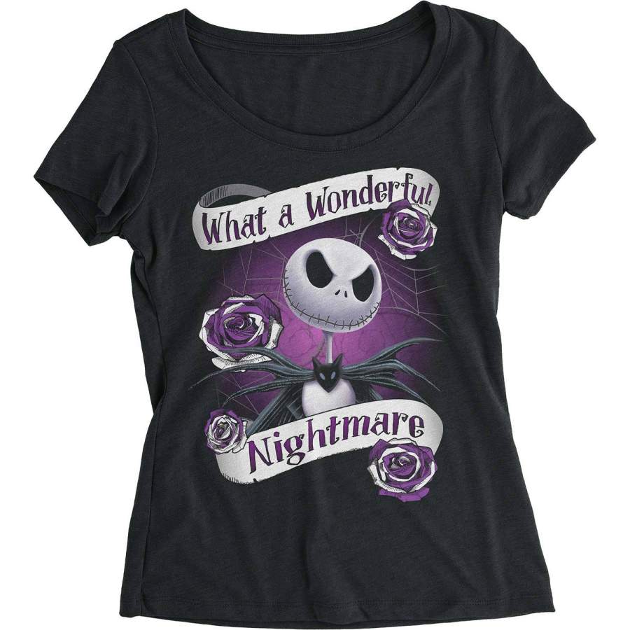 Wonderful Nightmare Woman’s Scoopneck Tee Junior Top