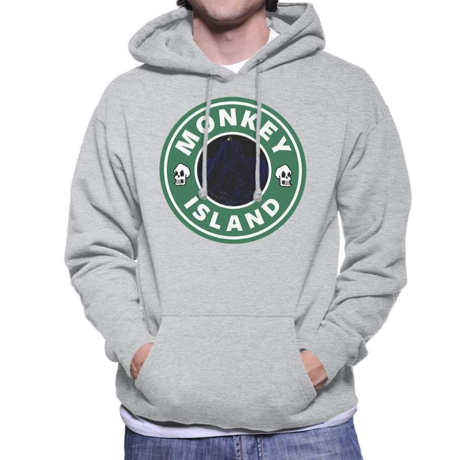 Monkey Island Star Bucks Logo Men’s Hooded Sweatshirt