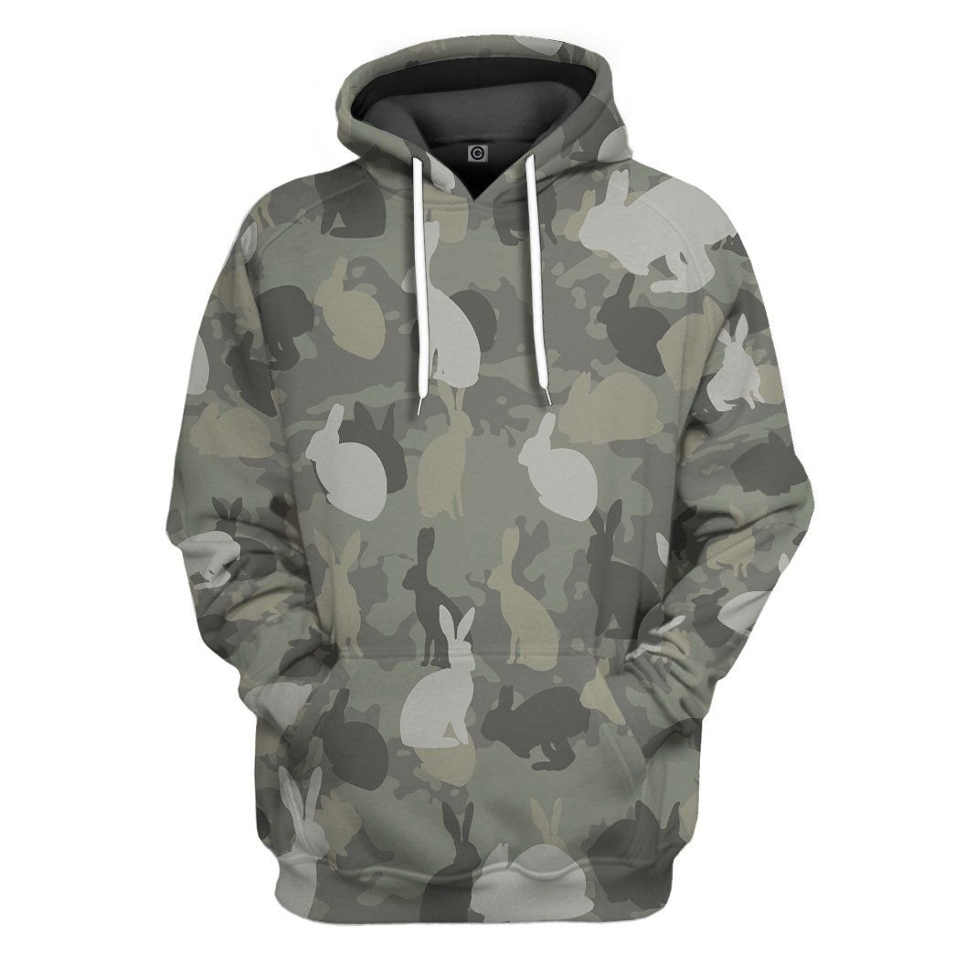 Casespring 3D Rabbit Camo Custom Tshirt Hoodie Apparel