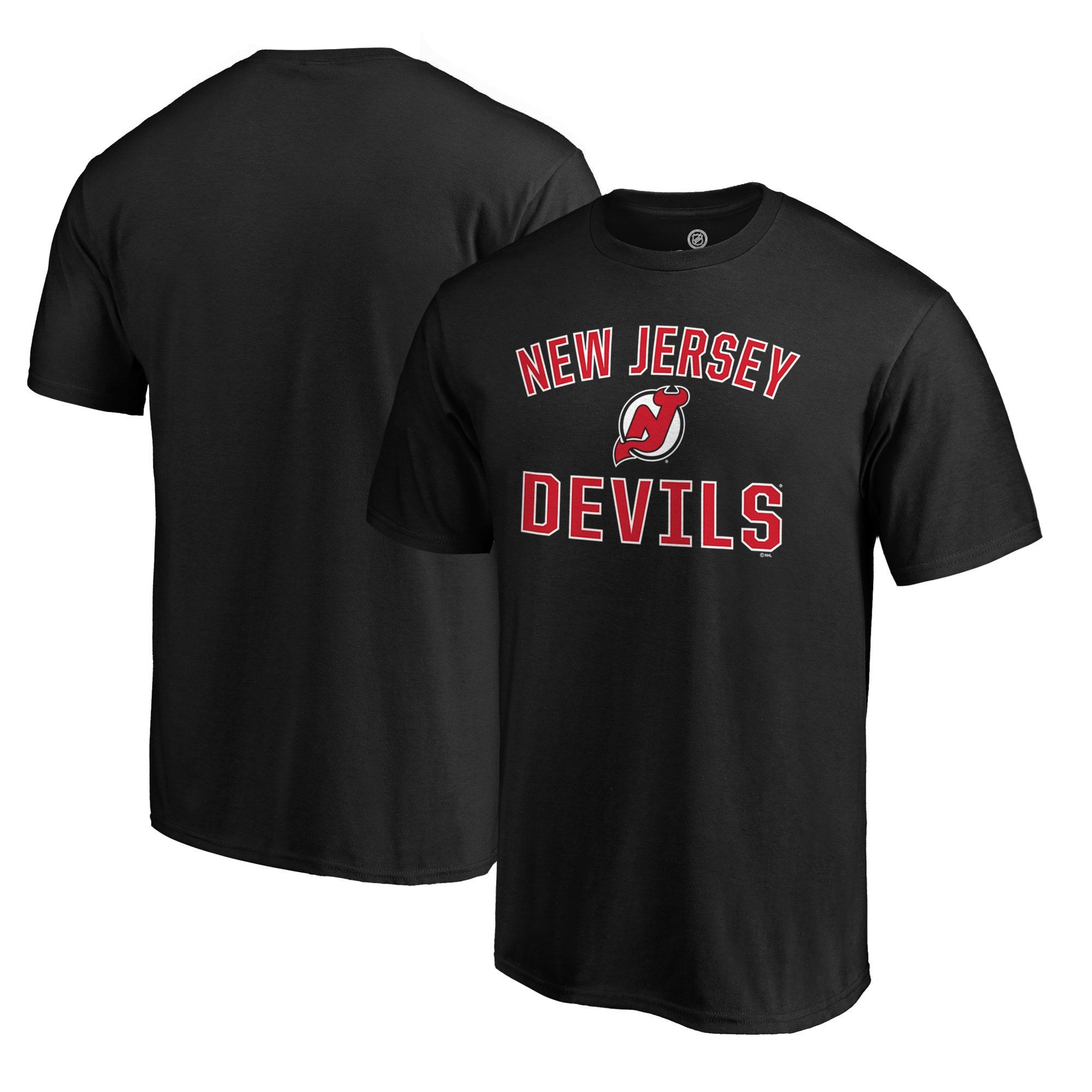 Men’S Fanatics Branded Black New Jersey Devils Team Victory Arch T-Shirt