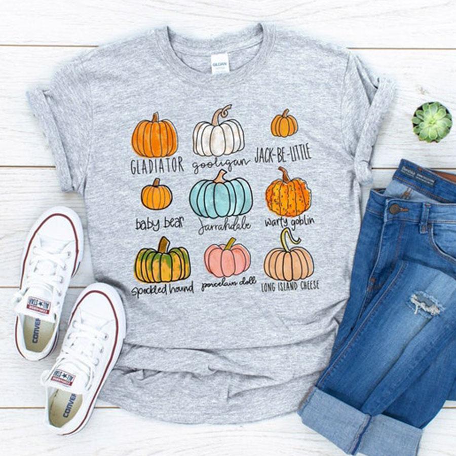 Pumpkins Shirt, Fall Pumpkins Shirt, Pumpkin Varieties T-Shirt, Thanksgiving Pumpkins Shirt, Pumpkins Bundle Shirt, Pumpkins Gift T-Shirt