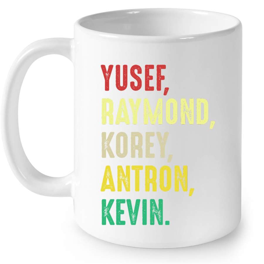 Yusef Raymond Korey Antron Kevin, Classic Vintage Retro – Full-Wrap Coffee White Mug