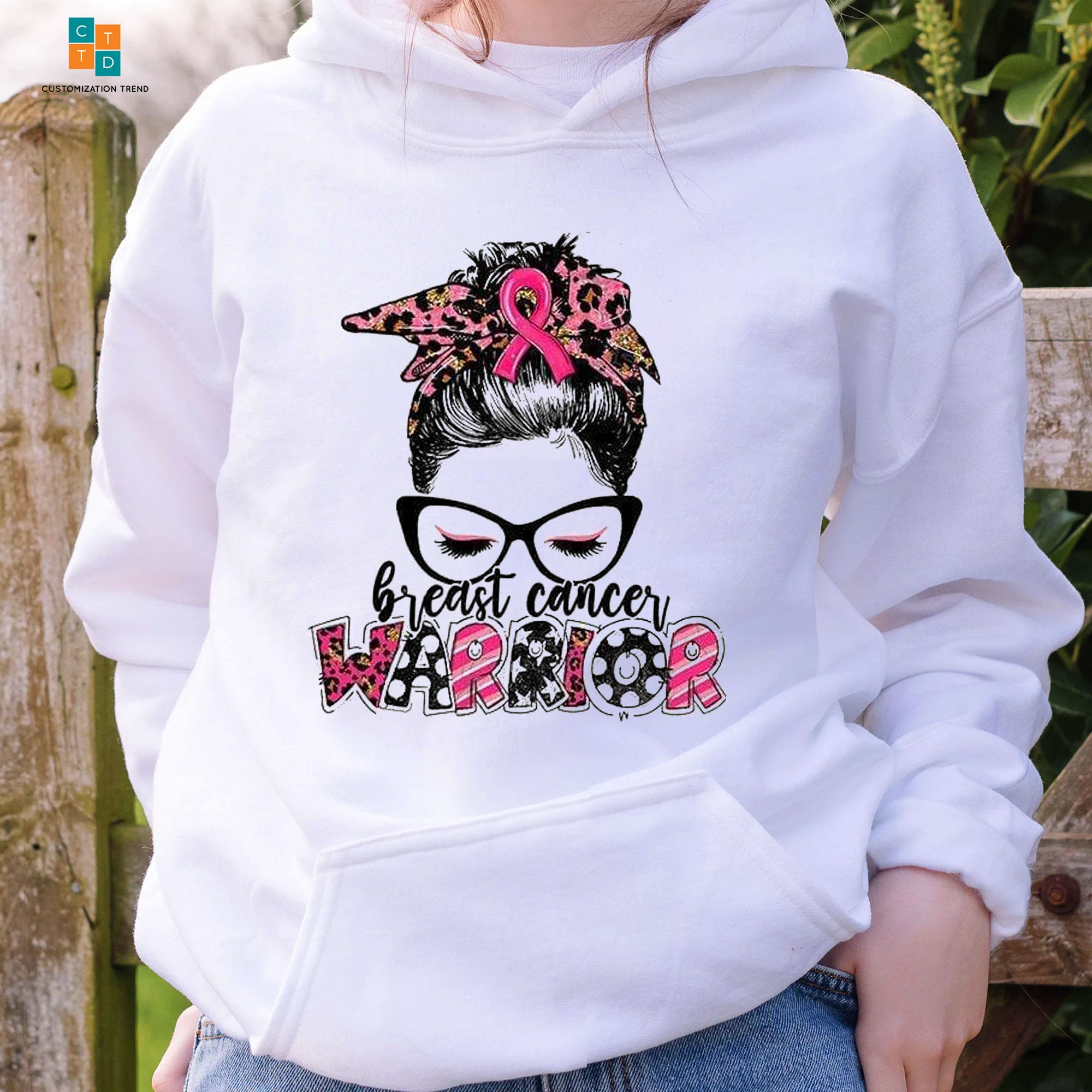 Pink Girl Breast Cancer Warrior Hoodie, Shirt