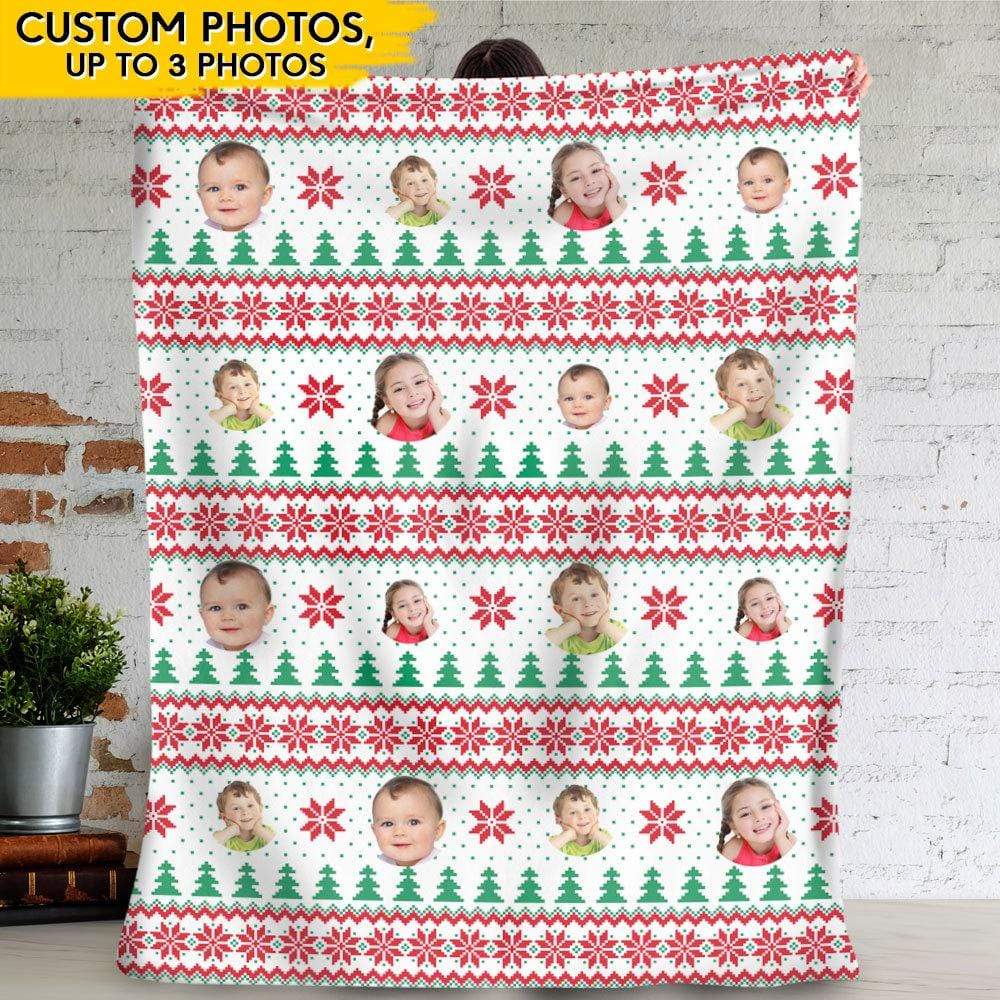 Christmas Dog Ugly Sweater Pattern Blanket Hn590