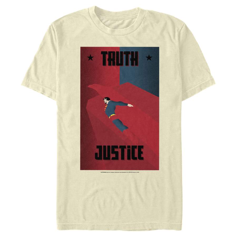 Superman Men’s Truth & Justice Eagle  T Shirt