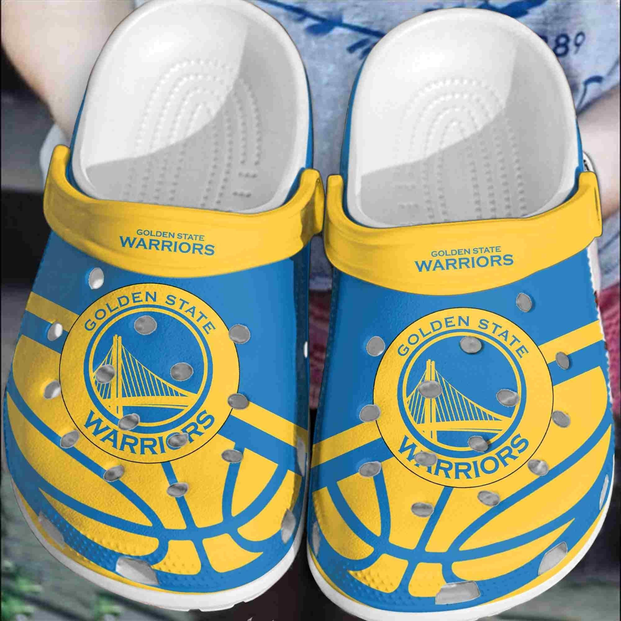 Golden State Warriors Basketball Club Crocband Comfortable Crocss Shoes Clogs For Men Women