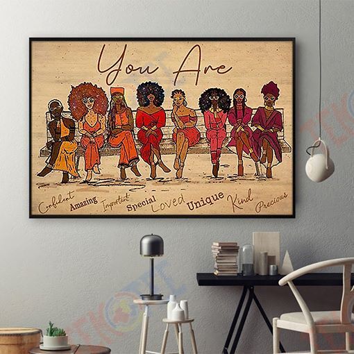 Black American Poster Beautiful Afrocentric Poster Prints Black Woman African Men Wall Artistic Wall Decor