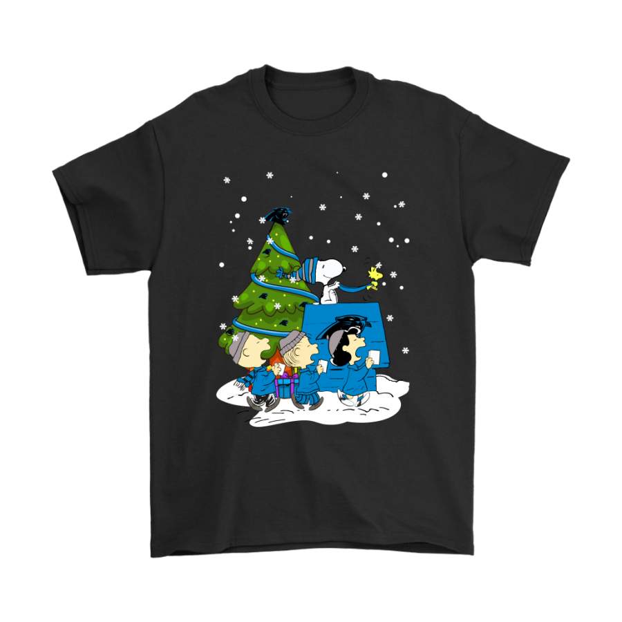 Carolina Panthers Are Coming To Town Snoopy Christmas Shirts