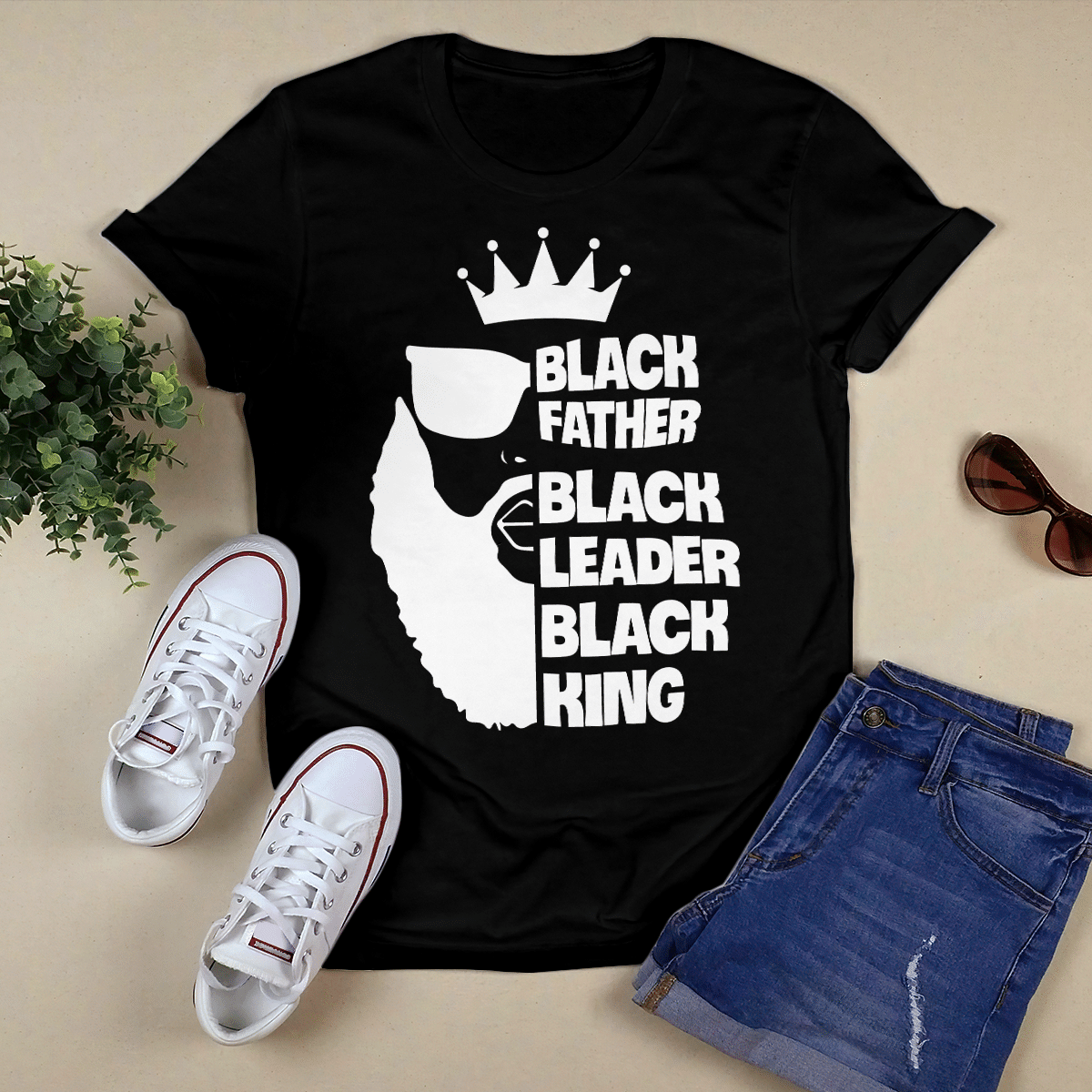 Black Father Black Leader Black King Shirt For Father’S Day Shirt For Dad From Kids Shirt For Black Father