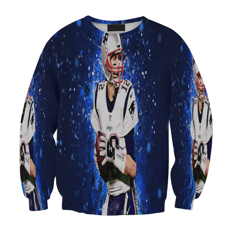 New England Patriots Tom Brady Navy Black Gift For Fan 3D Full Printing Sweatshirt