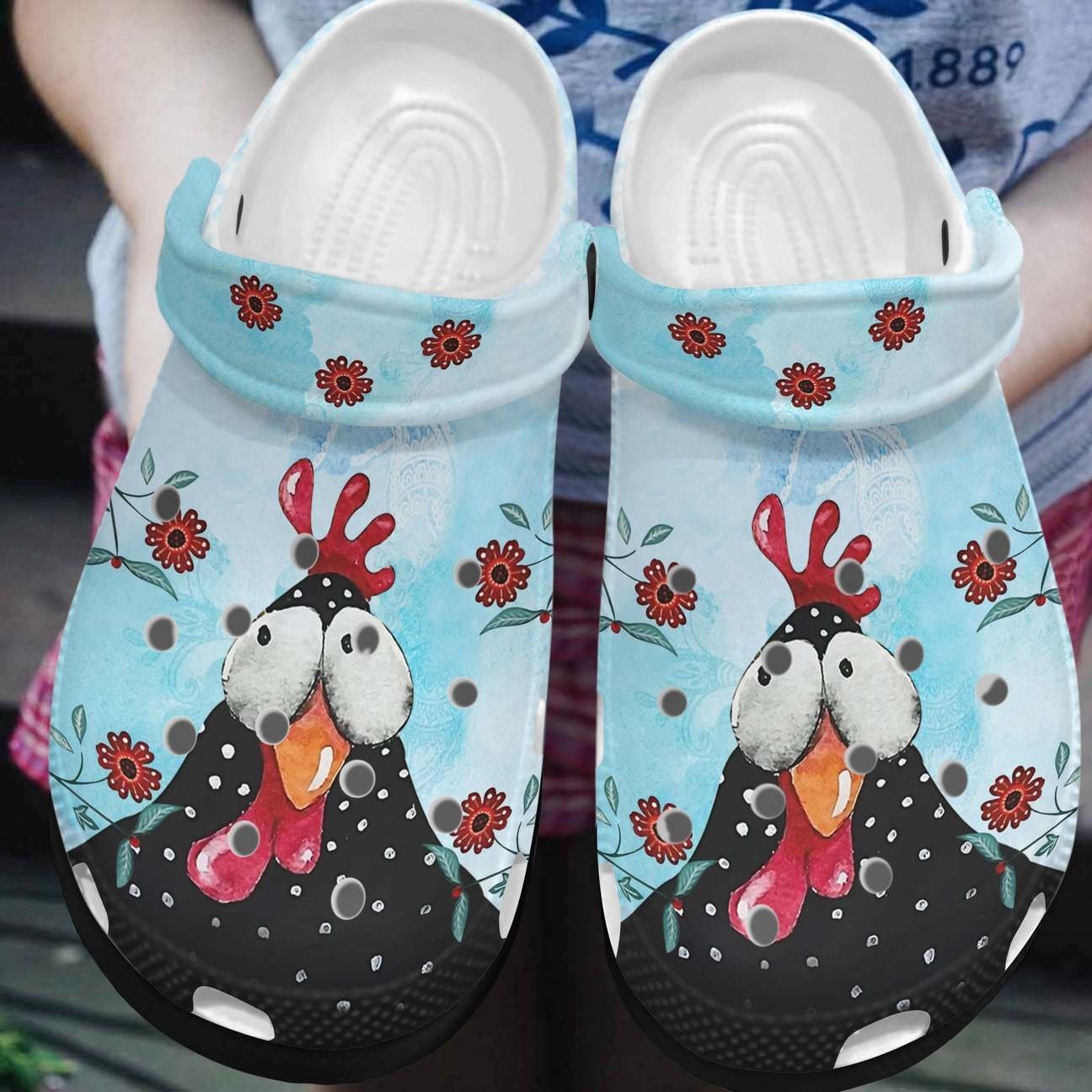 Chicken Personalized Clog, Custom Name, Text, Color, Number Fashion Style For Women, Men, Kid, Print 3D I Love Chicken