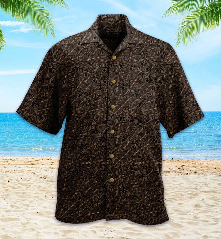 Peacock Brown Hawaii Shirt Ha99289