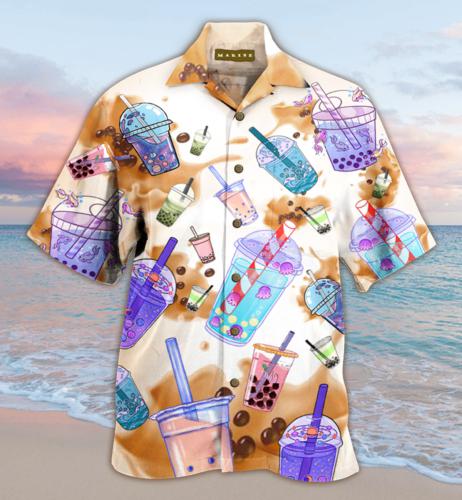 Bubble Tea Aloha Hawaii Shirts For Men Women Ha2446