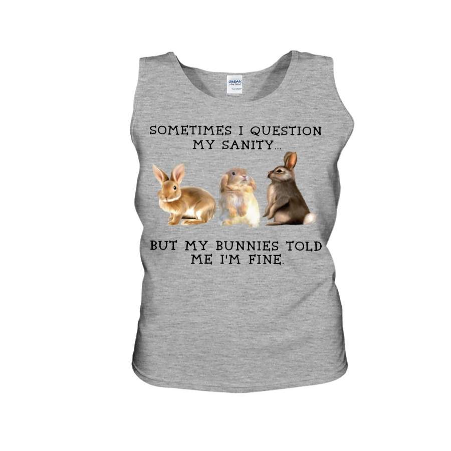 Sometimes I Question My Sanity Bunny Limited Classic T-Shirt Unisex Tank Top