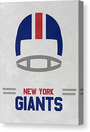 New York Giants Vintage Art Joe Hamilton Canvas Print