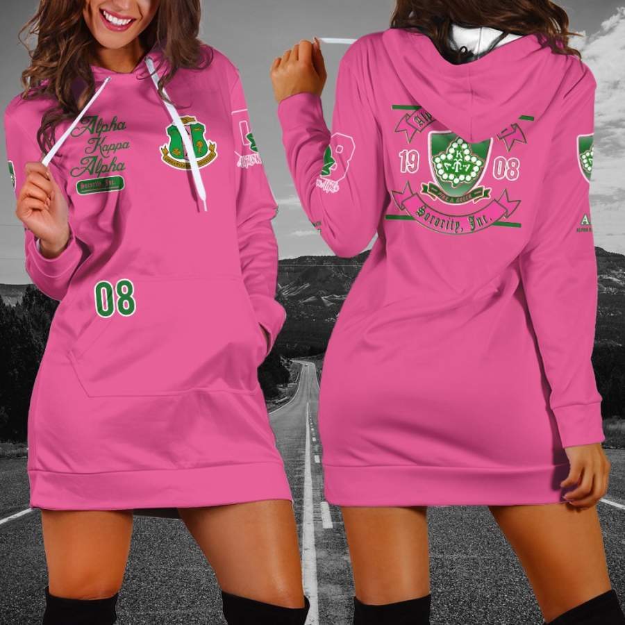 Alpha Kappa Alpha Hoodie Dress 17102019