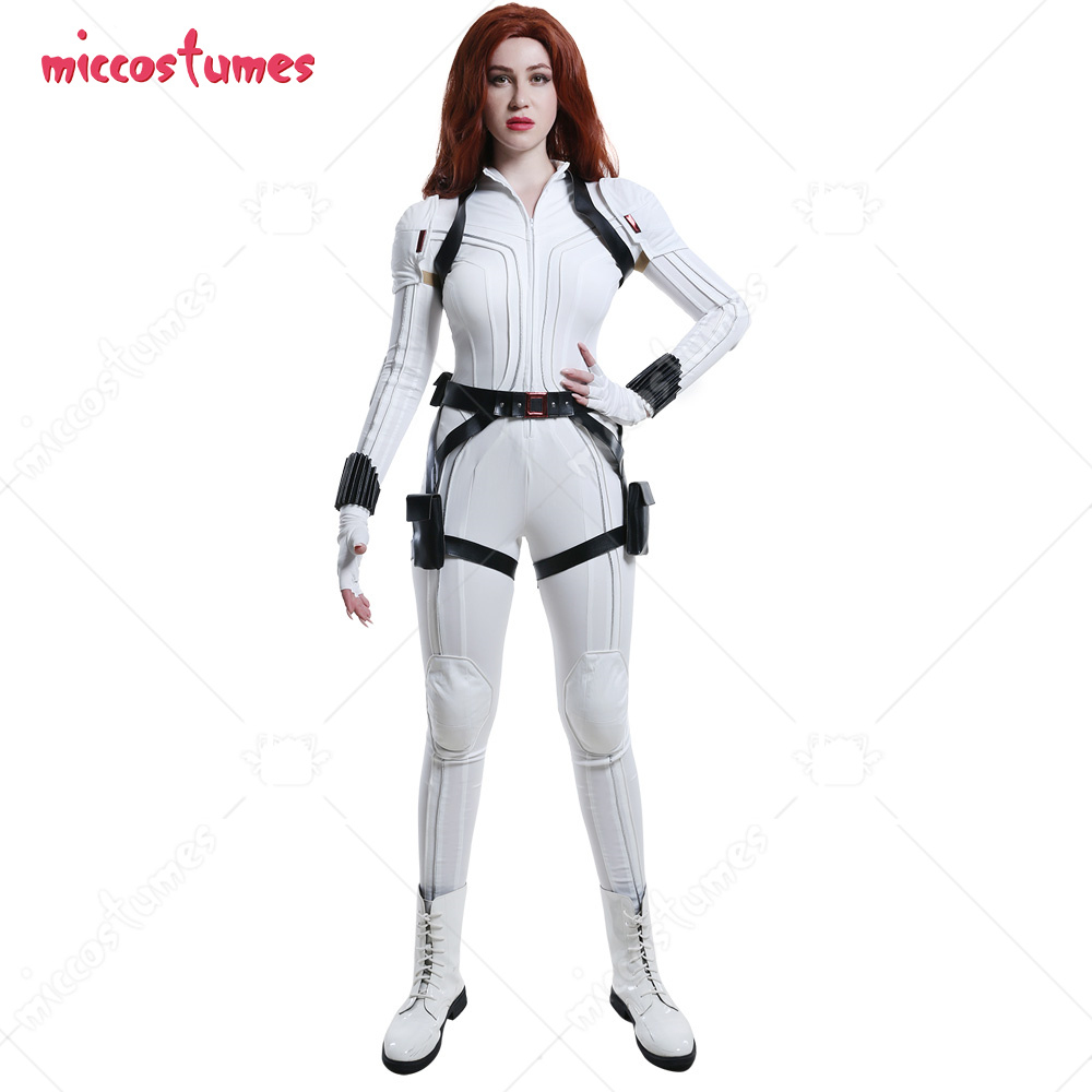 Women Natasha Romanoff White Widow Zentai Bodysuit Jumpsuit Cosplay Costume for Women halloween costume alx