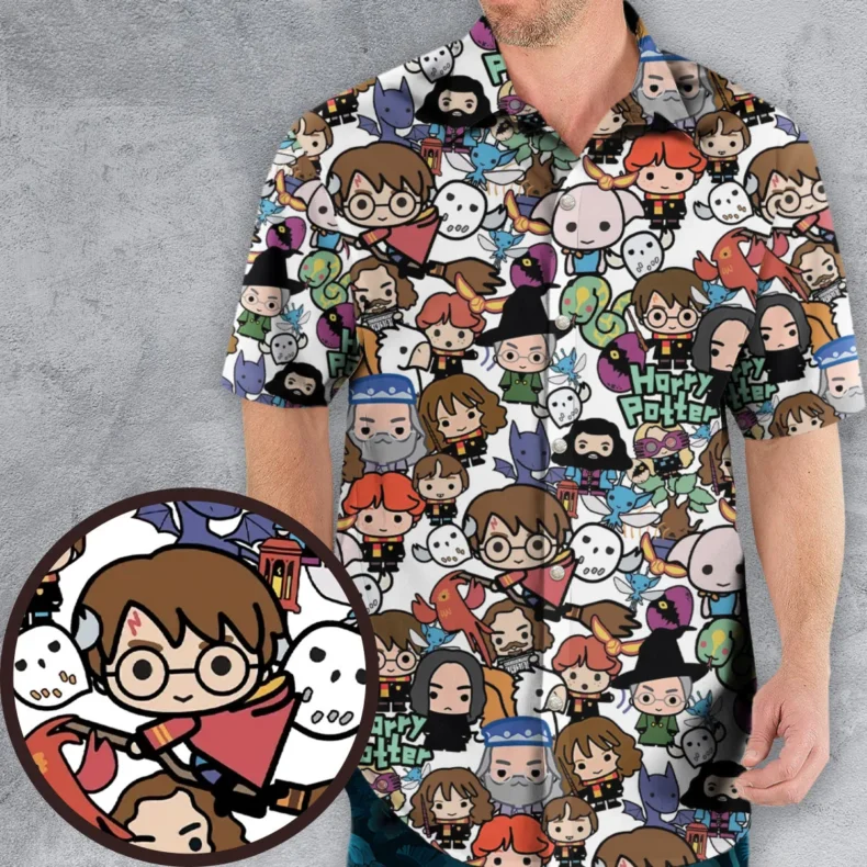 Harry Potter Kawaii Characters Hawaiian Shirt