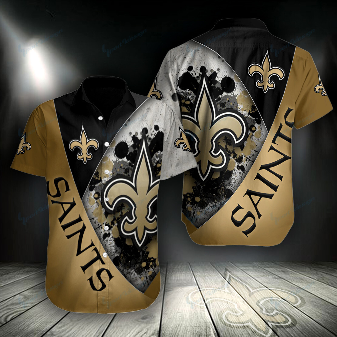 New Orleans Saints Button Shirt Bg908