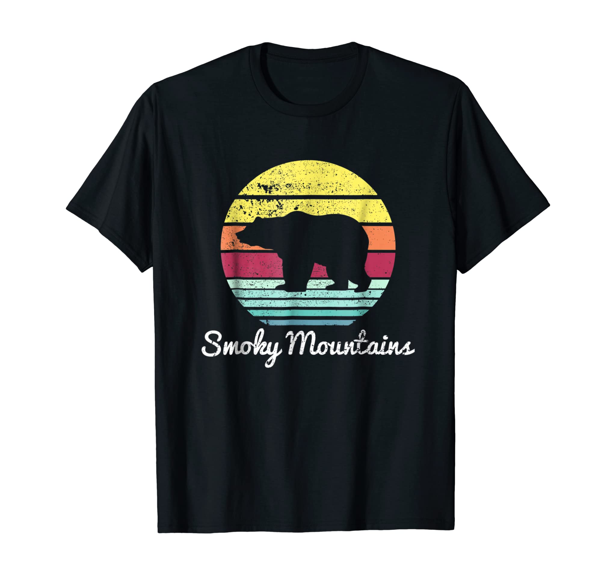 Retro Great Smoky Mountains National Park Bear T-shirt