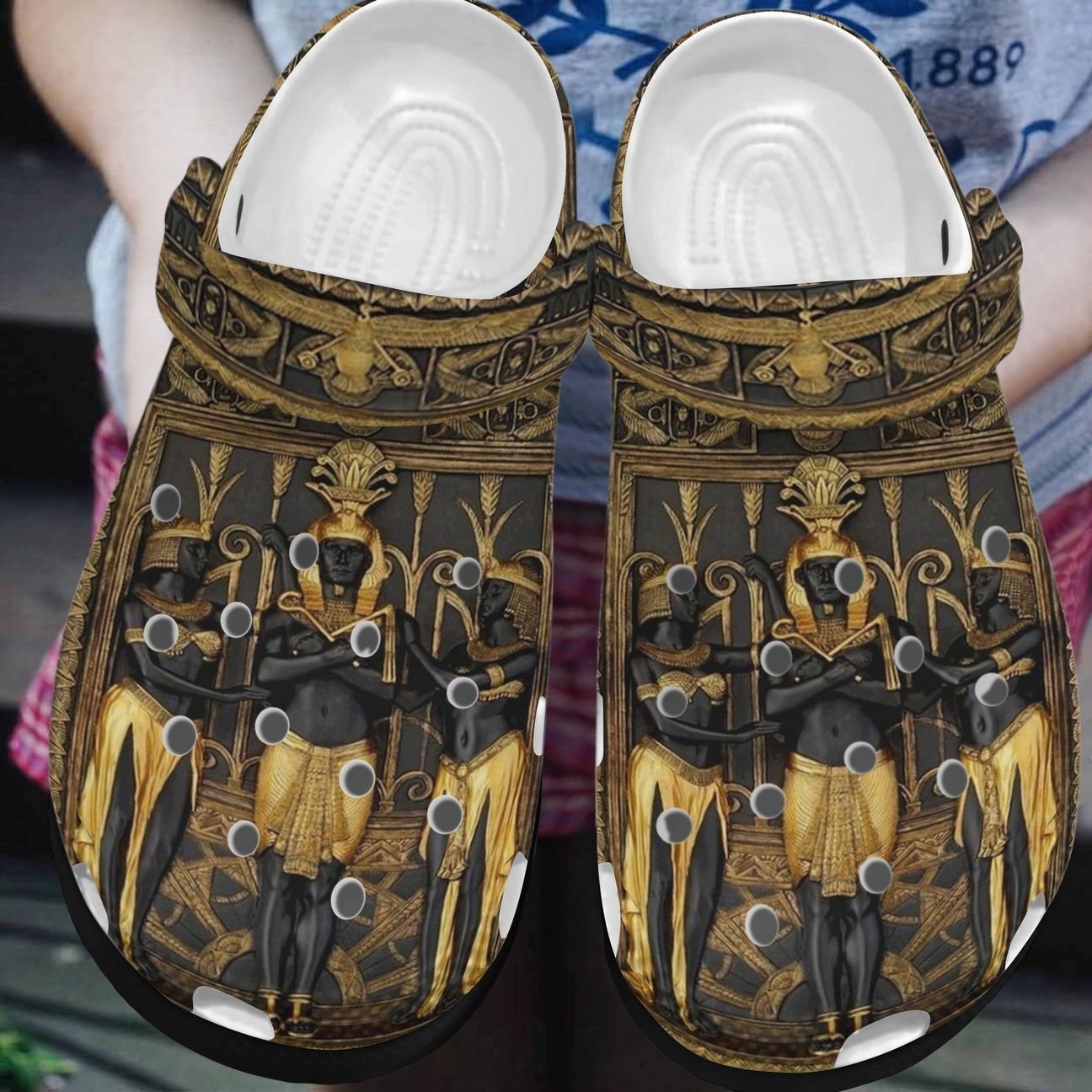 Egypt Personalized Clog, Custom Name, Text, Color, Number Fashion Style For Women, Men, Kid, Print 3D Ancient Egypt