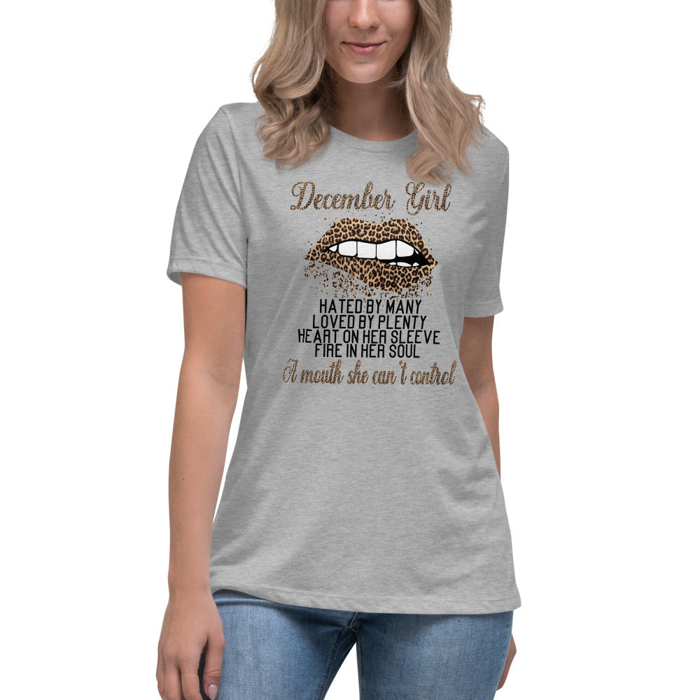 December Girl Leopard Lips T-Shirt