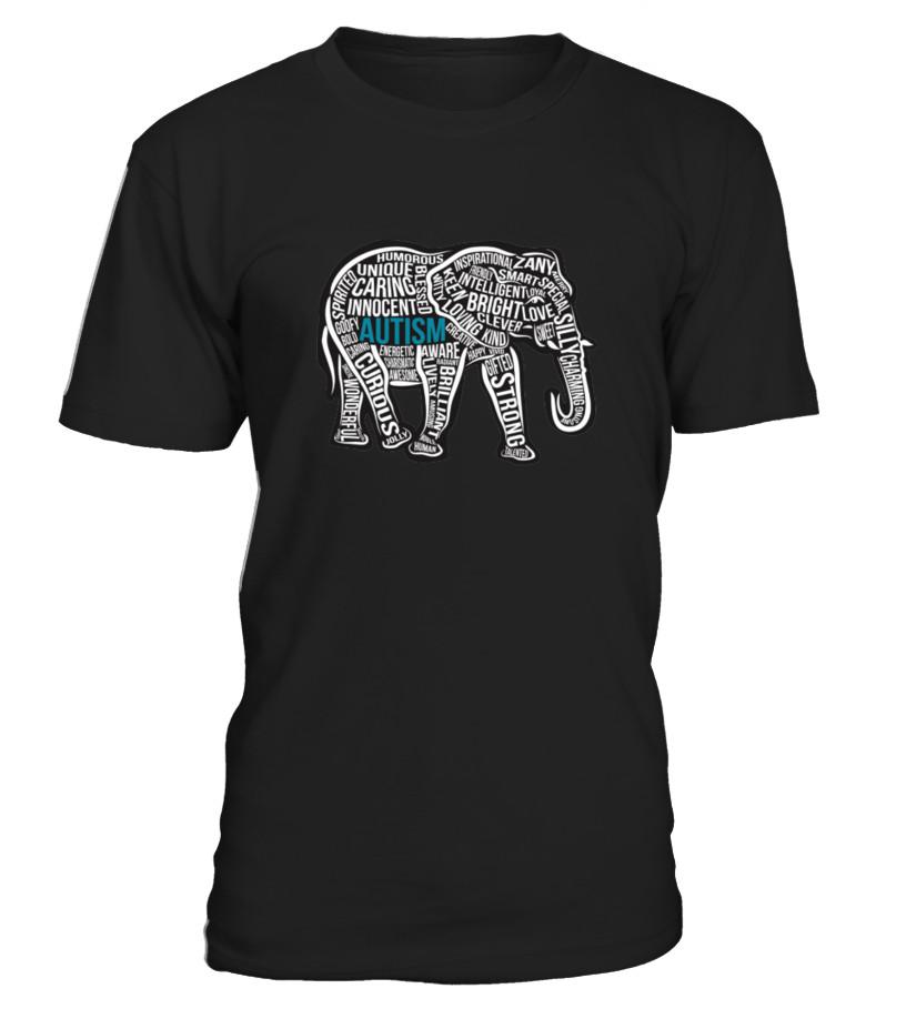 Autism Awareness Elephant T Shirts C-Hhy85