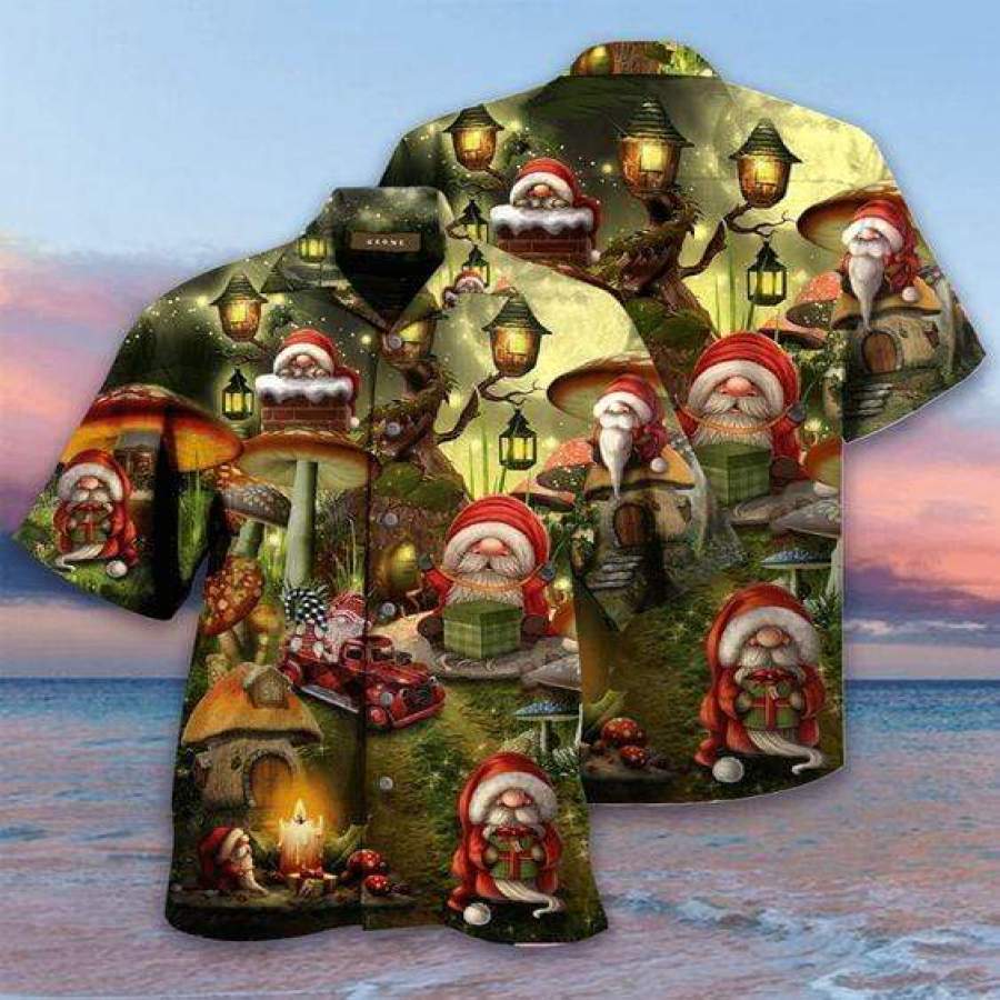 Hawaii Aloha Shirts The Gift Of Gnome Christmas Ha9983