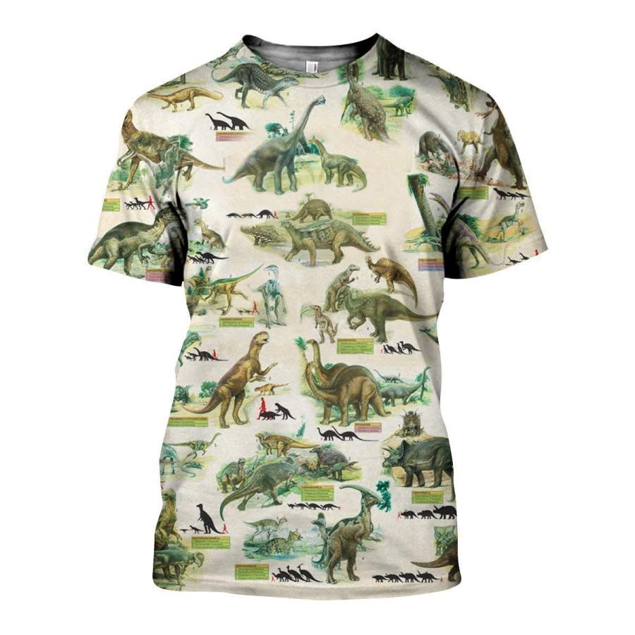 3D All Over Printed Dinosaurs Colleciton Shirts and Shorts